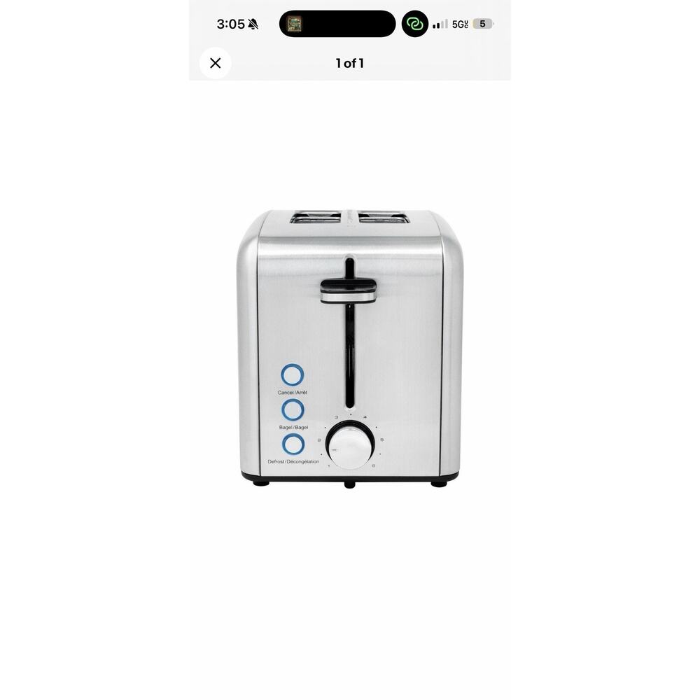 Kalorik TO45356SS 2-Slice Rapid Toaster - Stainless Steel